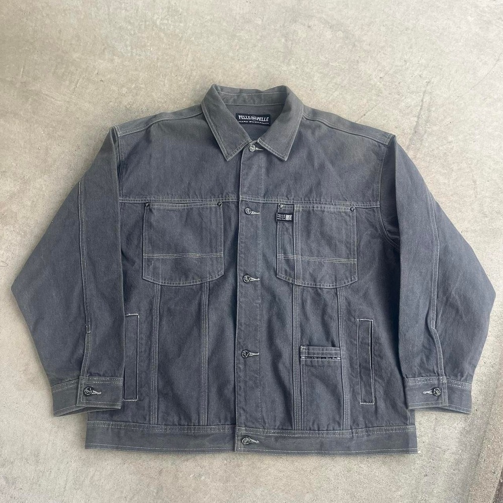 1990s Denim Pelle Pelle Jacket size XL